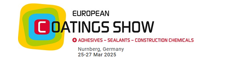 European Coatings Show 2025 at Nurnberg, Germany – 25th to 27th March
